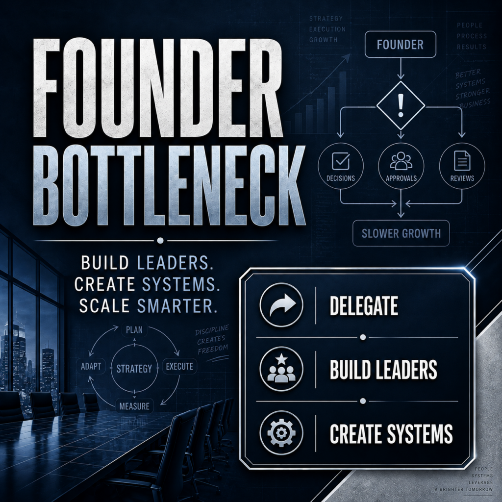 When the Founder Becomes the Bottleneck: How to Get Out of Your Own Company's Way 1 Founder can be the bottleneck