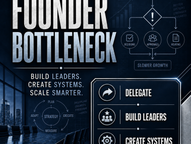 Founder can be the bottleneck